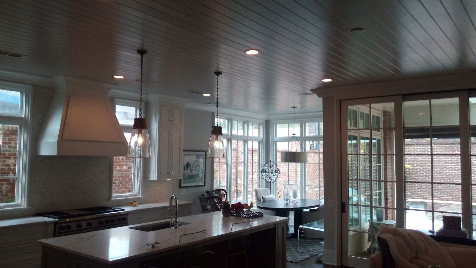 Contemporary kitchen repainted by ECS Painting in Charlotte